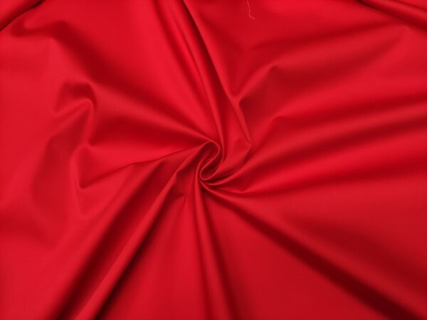 Tessuto Rasatello di cotone in tinta unita rosso