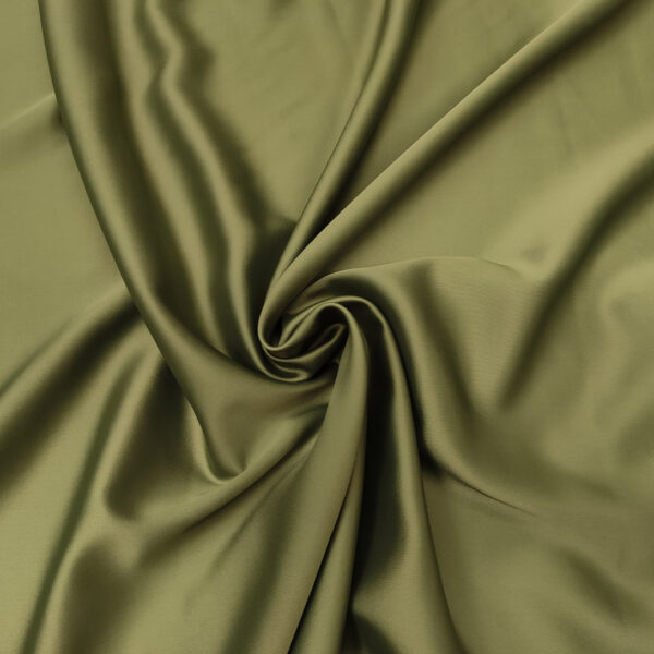 Tessuto Raso elasticizzato tinta unita verde salvia scuro