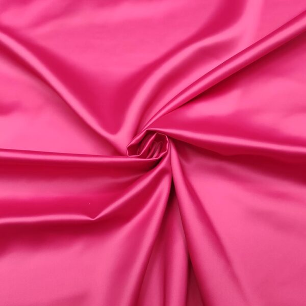 Tessuto Raso elasticizzato tinta unita fucsia