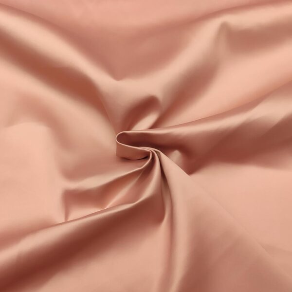 Tessuto Raso elasticizzato tinta unita rosa antico
