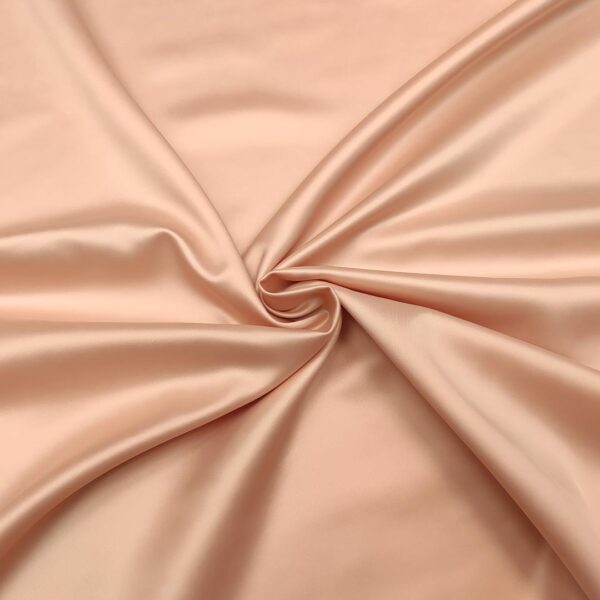 Tessuto Raso elasticizzato tinta unita rosa cipria
