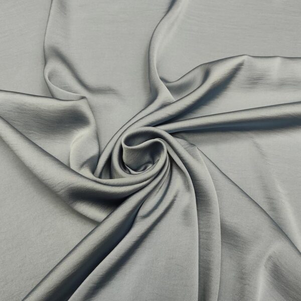 Tessuto Satin effetto stropicciato tinta unita carta da zucchero