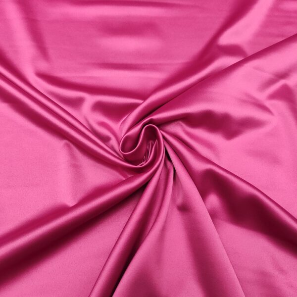 Tessuto Satin leggero elasticizzato tinta unita azalea