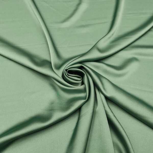 Tessuto Satin leggero elasticizzato tinta unita salvia