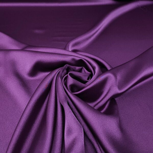Tessuto Satin tinta unita malva