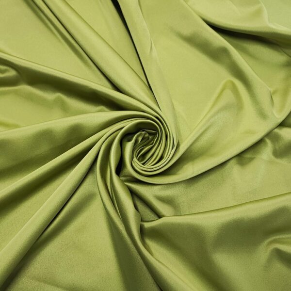 Tessuto Satin tinta unita verde acido