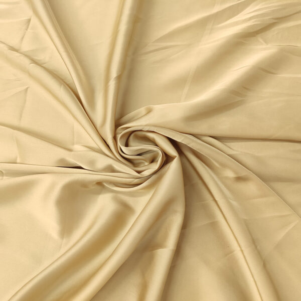 Tessuto Satin leggero elasticizzato tinta unita beige