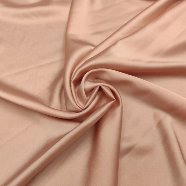 Tessuto Satin leggero elasticizzato tinta unita pesco