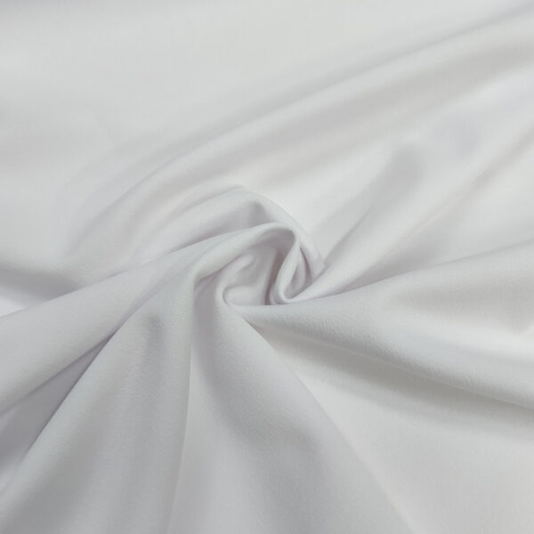 Tessuto Scuba Crepe tinta unita bianco