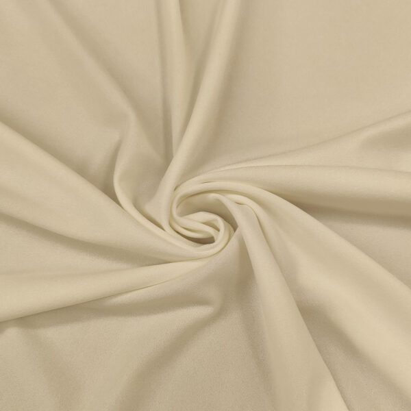 Tessuto Scuba Crepe lurex tinta unita bianco seta