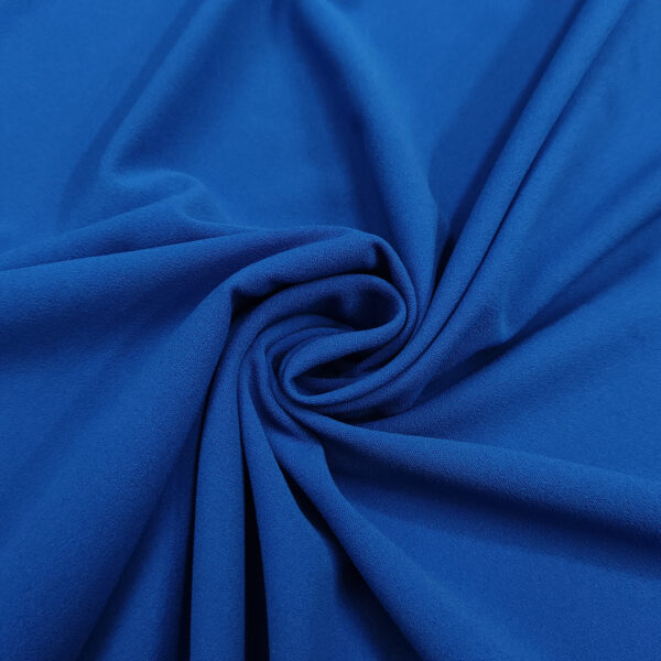 Tessuto Scuba Crepe tinta unita Blu elettrico