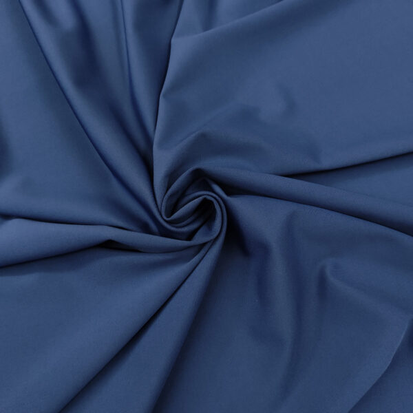 Tessuto Scuba Crepe tinta unita blu navy