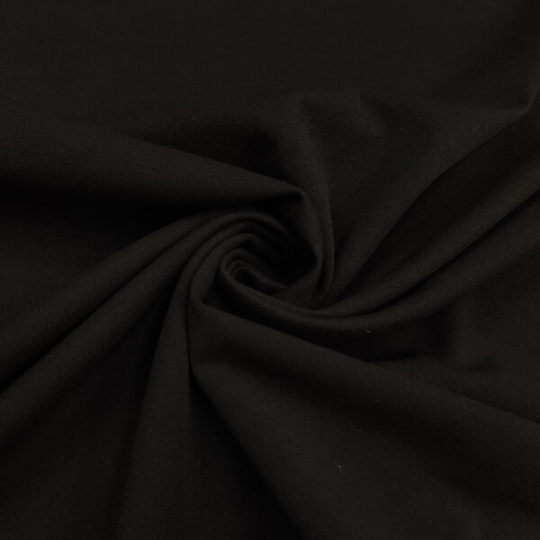 Tessuto Scuba Crepe tinta unita nero