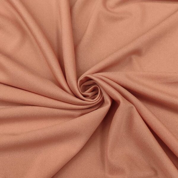 Tessuto Scuba Crepe lurex tinta unita rosa pesco