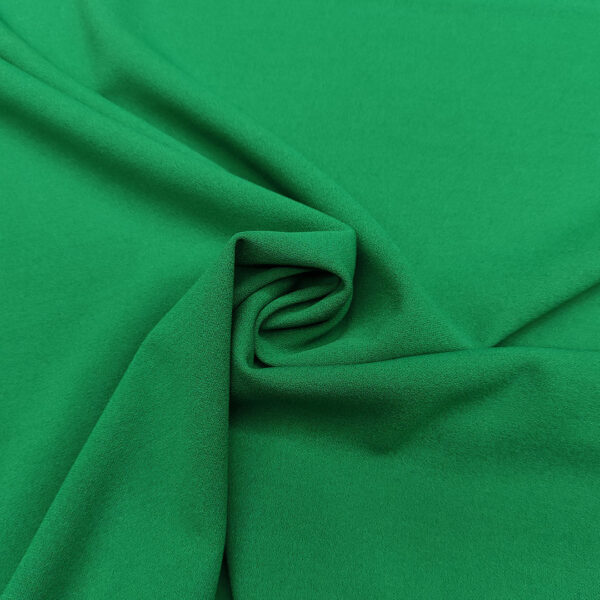 Tessuto Scuba Crepe tinta unita verde prato