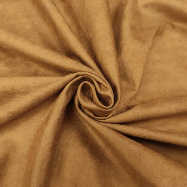 Tessuto simil camoscio tinta unita tabacco
