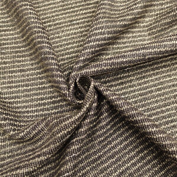 Tessuto Tweed Bouclé in cotone argento - grigio perla