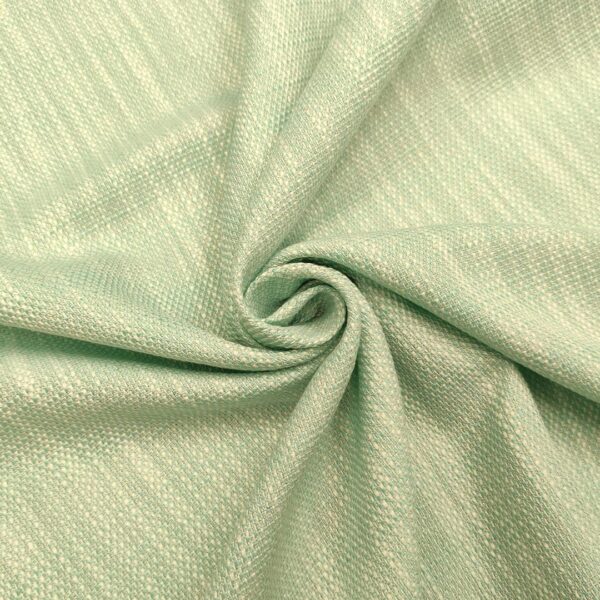 Tessuto Tweed Bouclé in cotone tiffany - bianco - oro