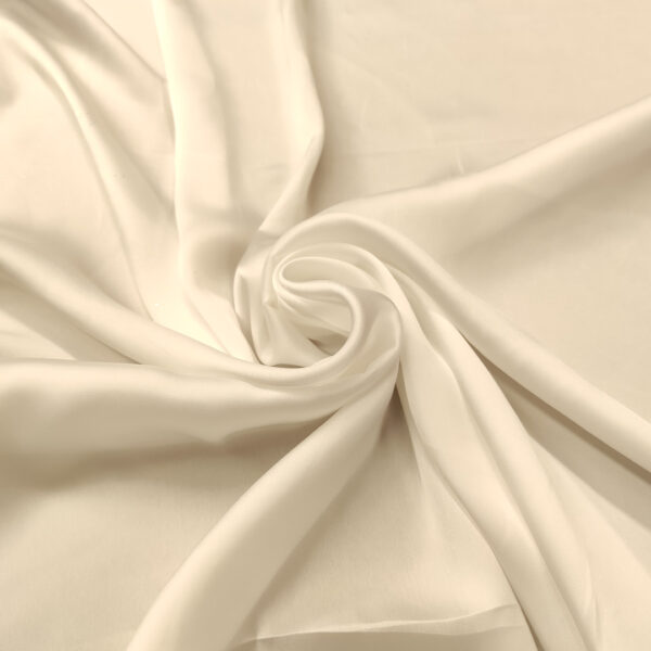 Tessuto Twill tinta unita bianco seta