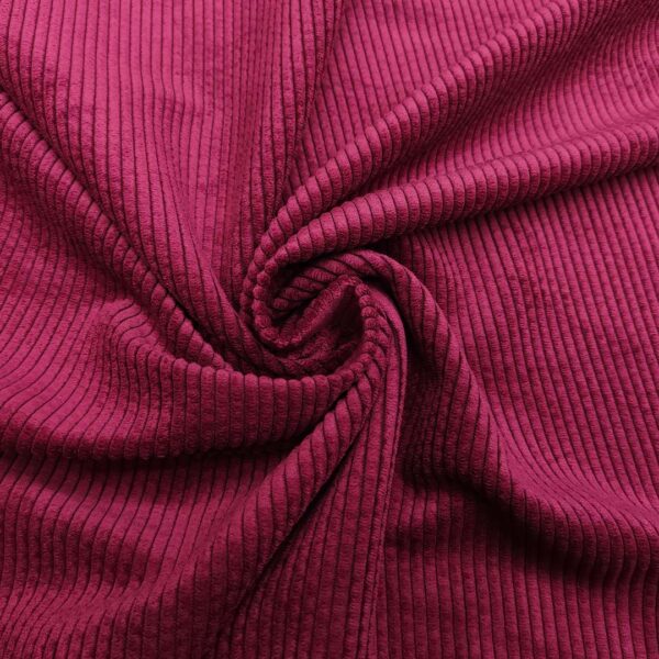 Tessuto Velluto a coste tinta unita malva