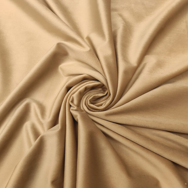 Tessuto Velluto Pannè per arredo beige