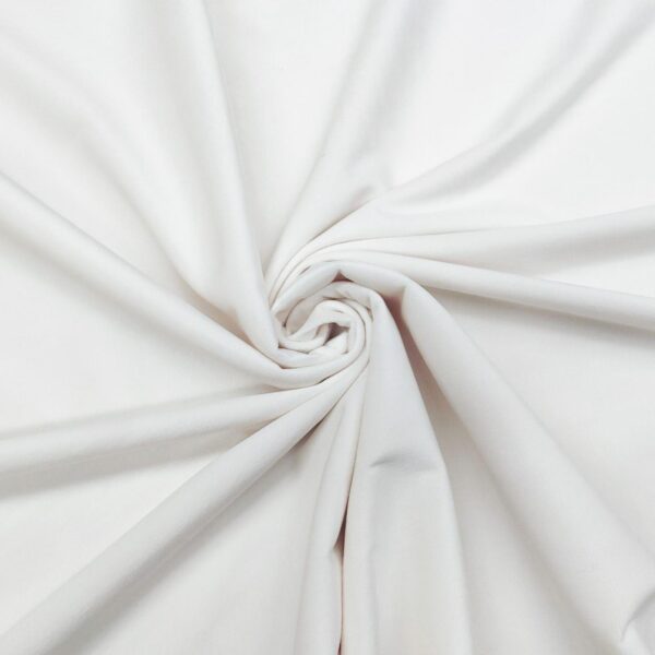 Tessuto Velluto per arredo tinta unita bianco seta