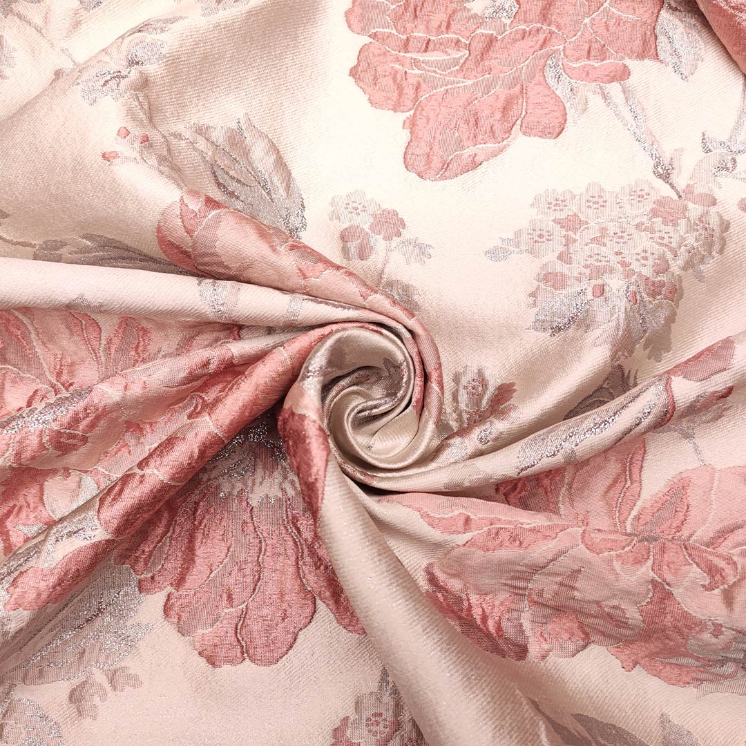 Tela india de brocado Banarasi con motivos florales ornamentales, dorada y metálica, para vestido y disfraz, 112 cm por metro - España