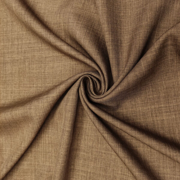 Tessuto Cady Elasticizzato effetto melange tinta unita cammello scuro