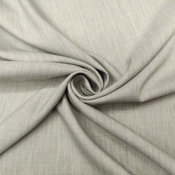 Tessuto Cady Elasticizzato effetto melange tinta unita grigio chiaro