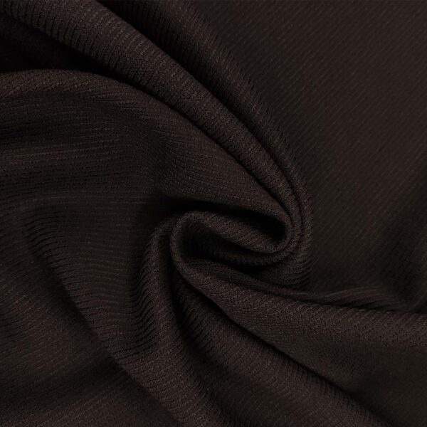 Tessuto Cady mano lana elasticizzato motivo diagonale tinta unita nero