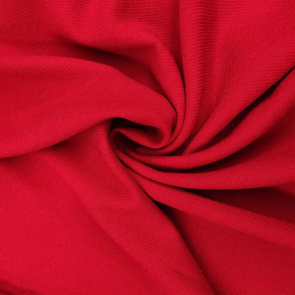 Tessuto Cady mano lana elasticizzato motivo diagonale tinta unita rosso