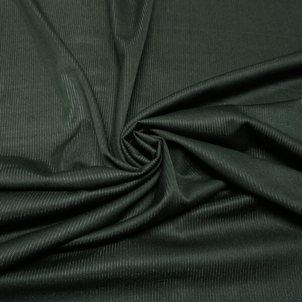 Tessuto Cady mano lana motivo gessato lamè nero - oro