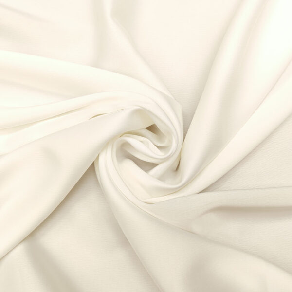 Tessuto Cady semilucido tinta unita bianco seta