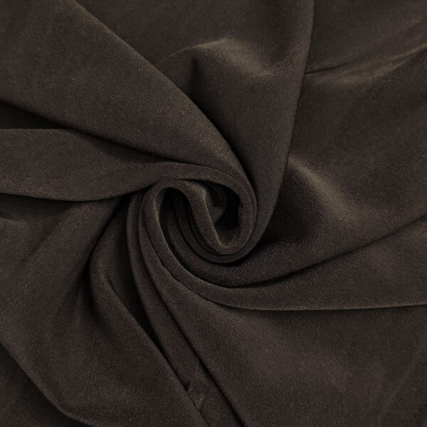 Tessuto Cady semilucido Elasticizzato peso autunnale tinta unita nero