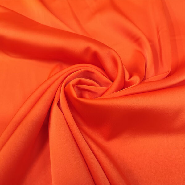 Tessuto Cady semilucido tinta unita arancione