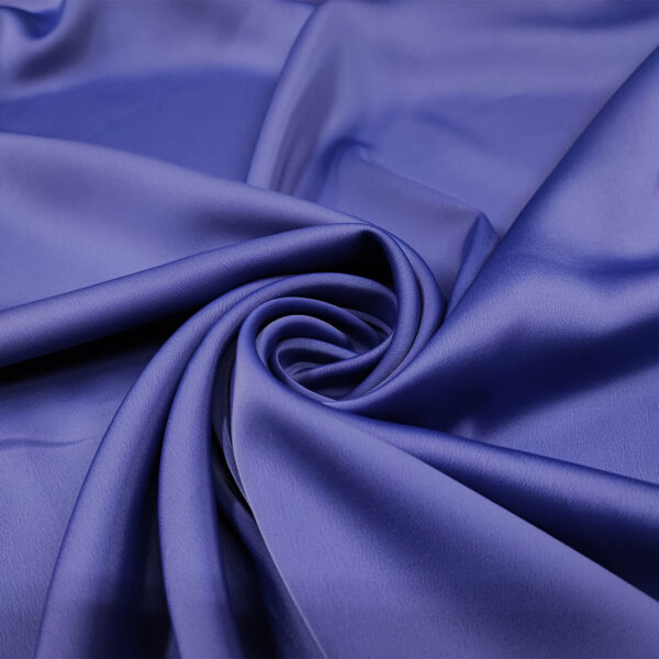 Tessuto Cady semilucido tinta unita indaco