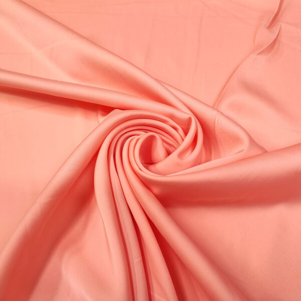 Tessuto Cady semilucido tinta unita pesco
