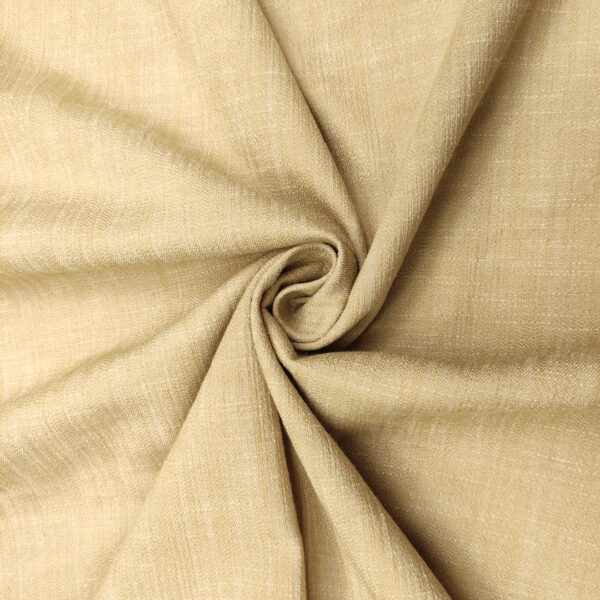 Tessuto cotone Jeansato elasticizzato tinta unita beige