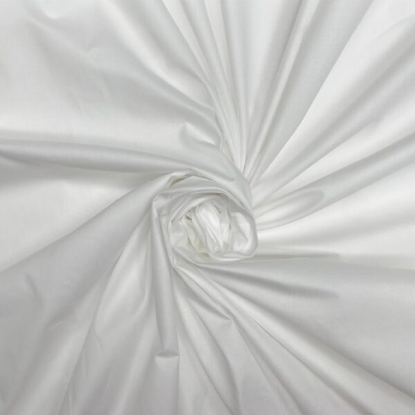Tessuto Puro Cotone Makò per lenzuola tinta unita bianco