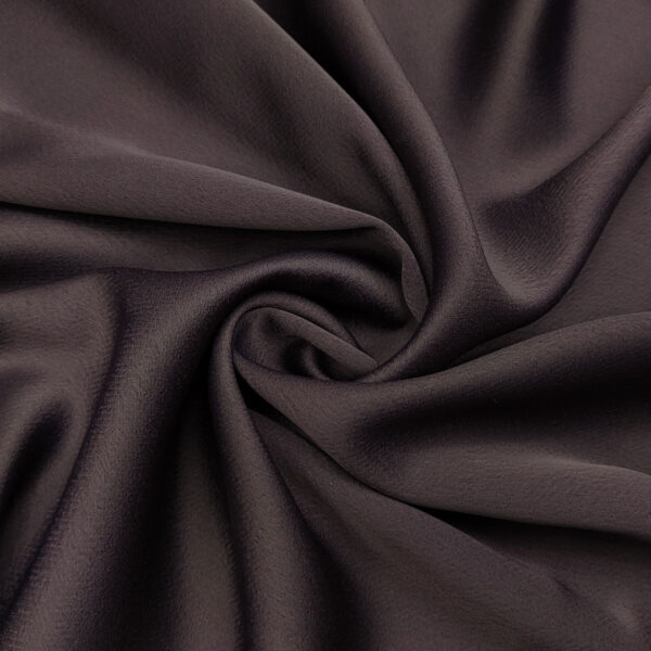 Tessuto Crepe Cady elasticizzato tinta unita grigio antracite