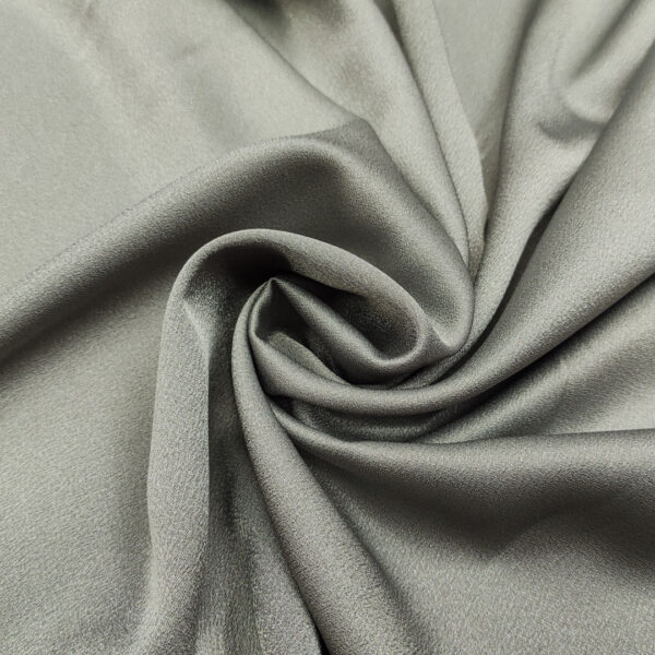 Tessuto Crepe Cady tinta unita grigio