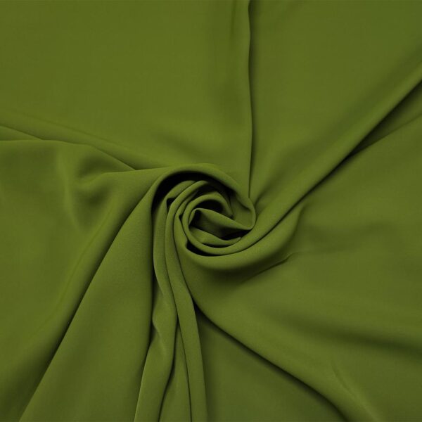 Tessuto Crepe De Chine tinta unita avocado