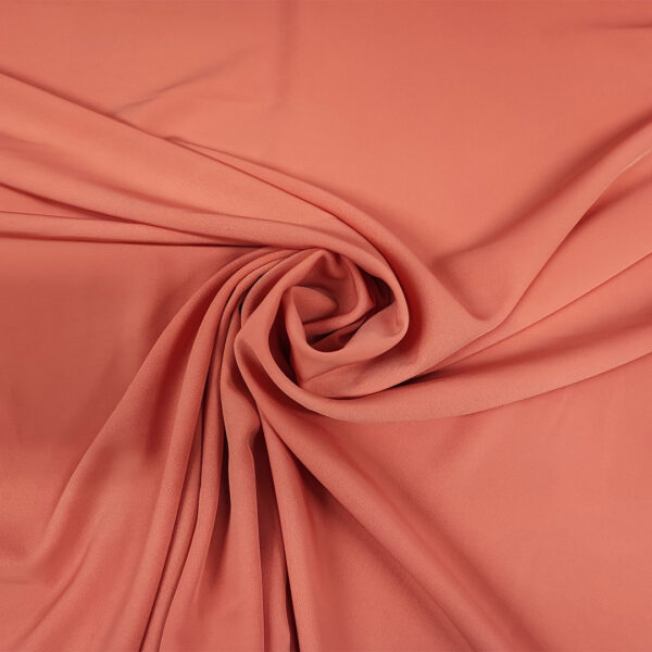 Tessuto Crepe morbido Elegance tinta unita albicocca