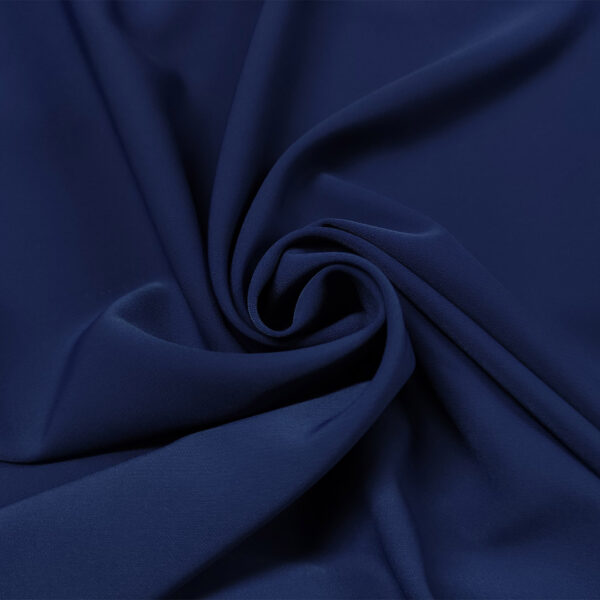 Tessuto Crepe morbido Elegance tinta unita blu navy