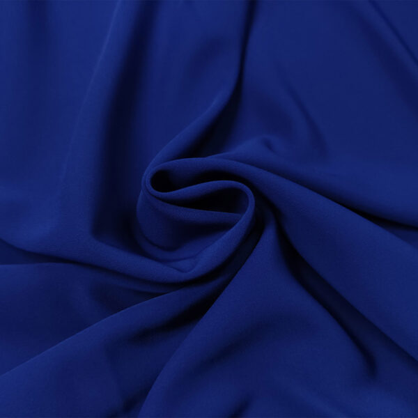Tessuto Crepe morbido Elegance tinta unita bluette