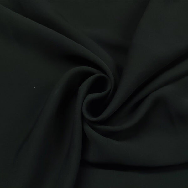 Tessuto Crepe morbido Elegance tinta unita nero