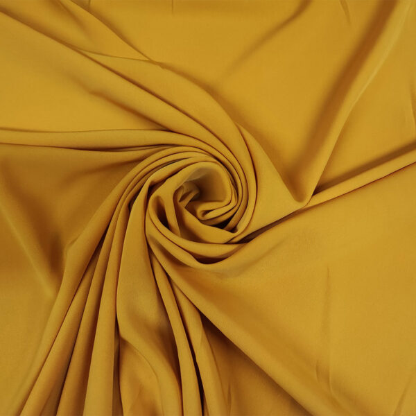 Tessuto Crepe morbido Elegance tinta unita ocra