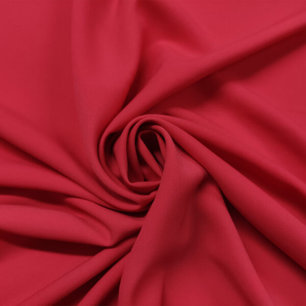 Tessuto Crepe morbido Elegance tinta unita rosso corallo