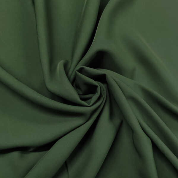 Tessuto Crepe morbido Elegance tinta unita verde militare