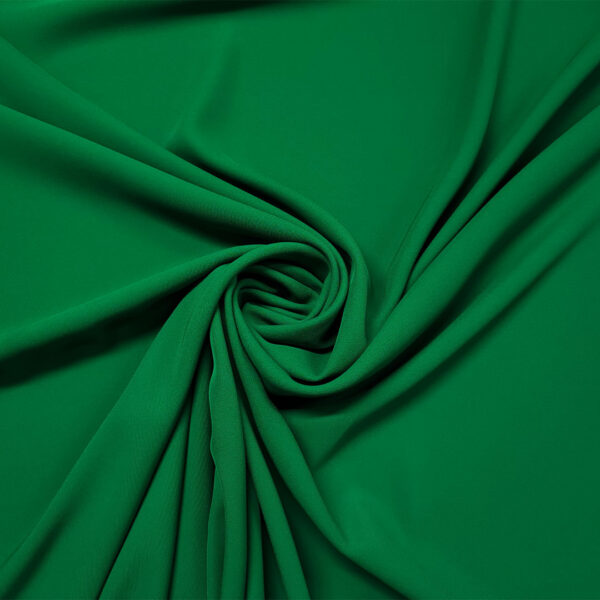 Tessuto Crepe morbido Elegance tinta unita verde prato